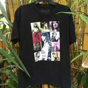 Taylor Swift The Eras Tour Official Merch Black T-shirt XL printed in Egypt